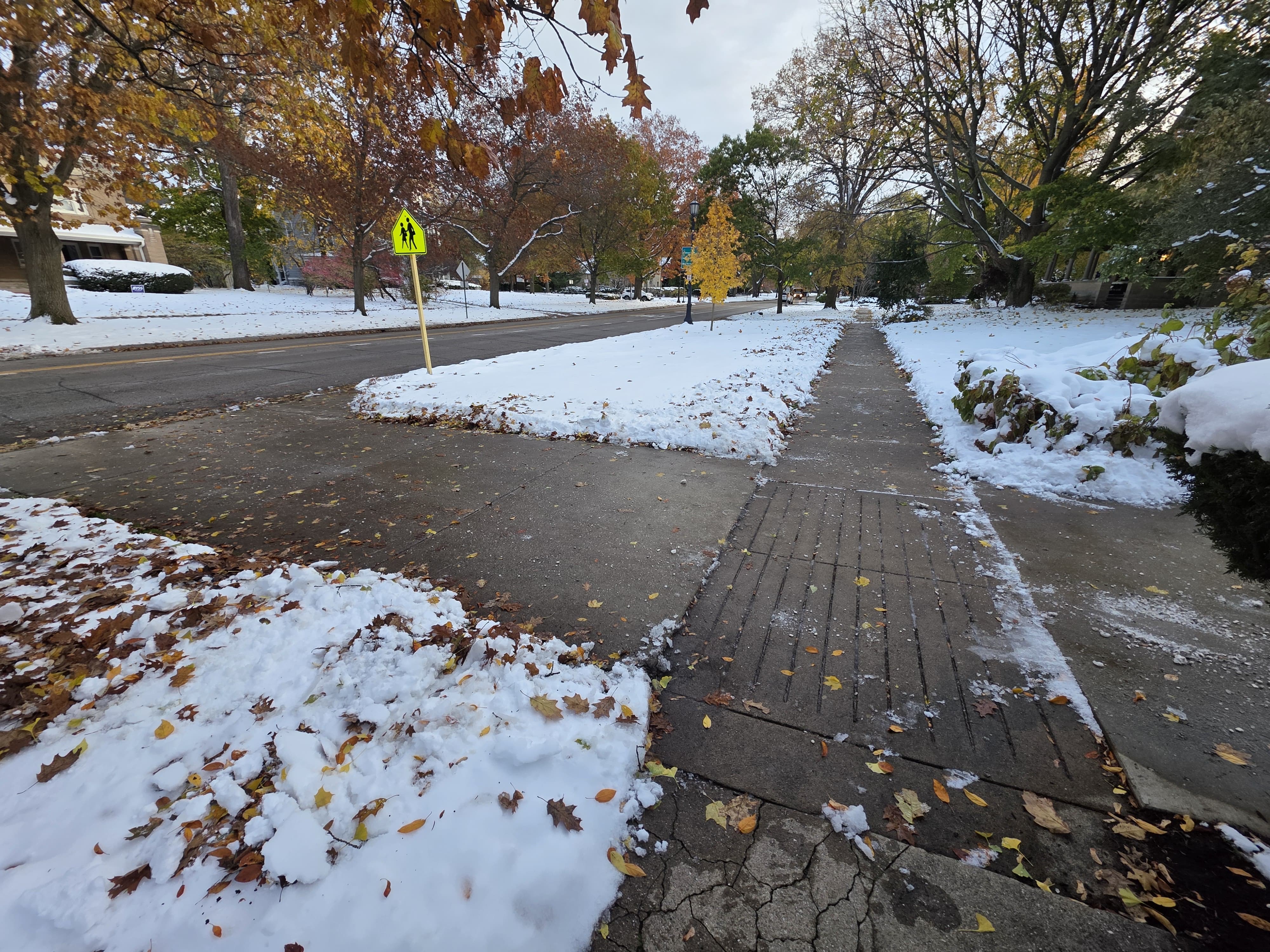 Sidewalk snow clearing service - Highland Park